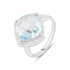 Серебряное кольцо CatalogSilver с натуральным топазом 7.354ct, вес изделия 4,54 гр (2129561) 19 размер