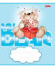 Тетрадь 12 листов линия «My Bear» голубой