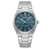 Чоловічий годинник Curren 8439 Silver-Blue з нержавіючої сталі та синім циферблатом