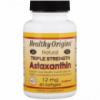 Астаксантин, Astaxanthin (Complex) AstaPure®,  Healthy Origins, 12 мг 60 капсул