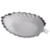 Фарфоровое блюдо для сервировки стола в форме листа 37×18×5 (см) блюдо для подачи закусок Белый с серебром 2552-1S