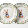 Набір обідніх тарілок пасхальних Garden Rabbits порцелянові 25 см HP-7323-5
