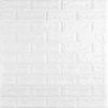 3D панель самоклеющаяся кирпич 700х770х5мм Белый Матовый (001-5M) SW-00000587