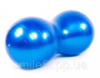 М'яч для фітнеса EasyFit Peanut 45х90 см синій (фітбол горіх-арахіс)