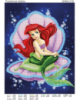 Схема для часткової вишивки бісером Русалонька Аріель