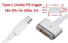Переходник для блока питания MagSafe 2 (for Apple) 20v 4.25a 85w 1.7m з USB Type-C (male) Power Delivery PD тригер (A class) 1 день гар.