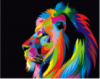 Картина за номерами «Райдужний лев» 40х50см