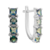 Серебряные серьги CatalogSilver с мистик топазом 1.8ct (2179184)