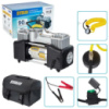 Компресор автомобільний «Вулкан» KA-B12122 150psi/25Amp/90л/клеми/шланг 7,5м з дефлятором/лixтар/2 циліндри