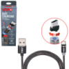 Кабель  магнитный VOIN MC-2301M BK USB - Micro USB 2,4А, 1m, black (только зарядка) (MC-2301M BK)