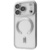 DM Чохол Metal Matte Case with Magnetic Ring для iPhone 17 Pro White Titanium