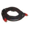Кабель відео HDMI/HDMI (V1.4) з фільтром у тканинній оболонці (10 м)