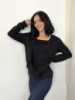 Демісезонна жіноча кофтинка «Alisia» оптом | Норма і батал | Розпродаж моделі Чорний, 42-44
