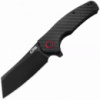 Нож CJRB Crag Black Blade, AR-RPM9 Steel, CF, ц:black