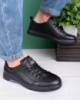 Чоловічі чорні кросівки з еко-шкіри