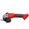 Шліфмашина кутова акумуляторна безщіткова MILWAUKEE, M18 BLSAG125X-0, діаметр 125мм (каркас бічна рукоять, захисний кожух, ключ,