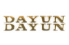 Наклейка буквы DAYUN (19х4см, 2шт, золотые) (#DYN) (N-1674)