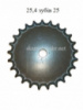 Звездочка шаг t=25.4 зубов зуб=25