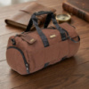 Текстильная дорожная сумка для поездок спорта и путешествий Vintage 20643 Коричневая
