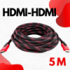 Кабель усиленный 5м переходник адаптер HDMI-HDMI папа-папа аудио видео шнур в обмотке