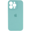 Чохол Silicone Case Full Camera Protective (AA) Apple iPhone 15 Pro Max (6.7«), Бірюзовий / Marine Green - купити в SmartEra.ua