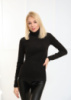 Жіноча тепла базова водолазка «Kelly» оптом| Батал| Розпродаж моделі Чорний, 50-52
