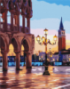 Картина за номерами «Вечірня площа Венеції» 40х50см