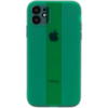 Чохол TPU Glossy Line Full Camera Для Apple iPhone 12 (Зелений) - купити в SmartEra.ua