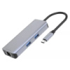 USB HUB Proove Iron Link 6 in 1 (2*USB3.0 + SD/TF + RJ45 + HDMI) Silver (HBI700010004) (Код товару:41939)