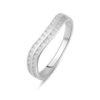 Серебряное кольцо CatalogSilver с фианитами, вес изделия 1,56 гр (2082088) 17.5 размер