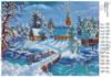 Схема для вишивання бісером Зимовий пейзаж