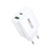 Мережевий зарядний пристрій REMAX Kiddy Series 33W A+C Fast Charger RP-U122 EU-White (6954851209393)