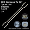 LED підсвітка Samsung TV 32« UE32N4500 UN32J42900AF HG32AD450SJXXZ G32AE460 HG32EE460FKXEN 1шт.