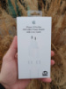 Мережевий зарядний пристрій Apple iPhone 15 Pro Max 2in1 USB-C + плетений кабель Type-C to Type-C білий
