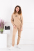 Жіночий бежевий спортивний костюм