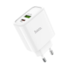 Сетевой адаптер питания Hoco C57A White HOCO Speed C57A |Type-C/USB, PD/QC3.0, 3A|