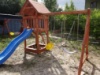 Детский игровой комплекс №8 с песочницей с горкой и качелями