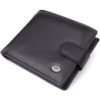 Класичний чоловічий гаманець горизонтального формату із натуральної шкіри 723094 Чорний