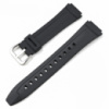 Ремінець для годинника Casio AW-80 Black SI чорний силіконовий (1051-1385)