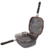 Сковорода-гусятниця-каструля Edenberg із алюмінієвого сплаву гранітне покриття 3в1 для всіх видів плит EB-3320