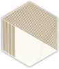 Calacatta Hexagon Mat. A, B, C 17.1x19.8 плитка декор для стен Paradyz Ceramika