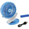 Портативный настольный мини вентилятор Moltis на прищепке Mini Fan WX 6503 ABS-пластик Blue