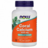 Коралловый Кальций, Coral Calcium, Now Foods,100 Вегетарианских капсул, 1000 мг