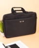 Чорна сумка з текстилю для ноутбука