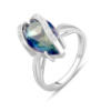 Серебряное кольцо CatalogSilver с мистик топазом 3.872ct, вес изделия 4,18 гр (2096320) 19.5 размер