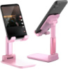 Настольная подставка держатель для телефона планшета Folding desktop phone stand Розовая