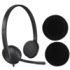 DM Амбушюри Sponge Universal 50 mm для Logitech H330/H340/H600/H111/Sennheiser PX100/PX200 Black
