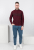 Чоловічий бордовий светр