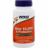 Алоэ 10 000 & Пробиотики, Now Foods, 60 вегетарианских капсул