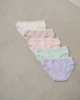 Підліткові трусики на дівчинку - однотонні пастель р.8-9 років 5 шт.